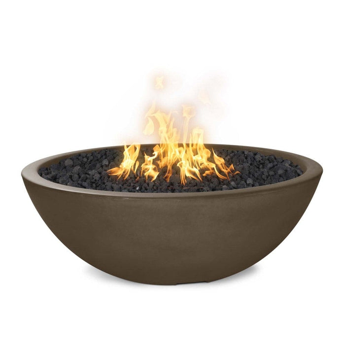 Top Fires Sedona 33-Inch Round Concrete Gas Fire Bowl - Electronic (OPT-33RFOE)