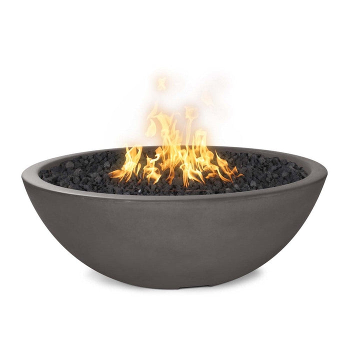 Top Fires Sedona 33-Inch Round Concrete Gas Fire Bowl - Match Lit (OPT-33RFO)