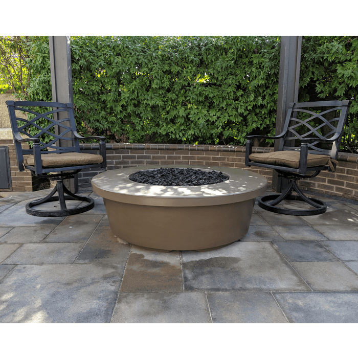 Top Fires Tempe 48-Inch GFRC Gas Fire Pit - Match Lit (OPT-TEM48)