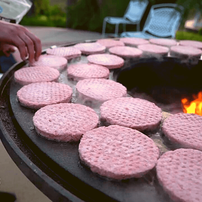 Top Fires The Mojave Round Steel Fire Pit Grill