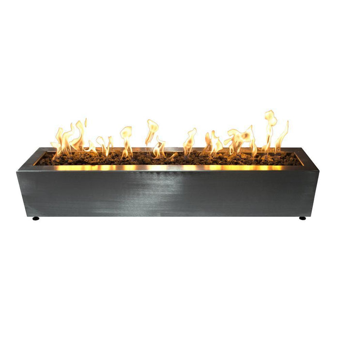 Top Fires Eaves 10-Inch Tall Stainless Steel Fire Pit - Electronic (OPT-LBTSS60EKIT)