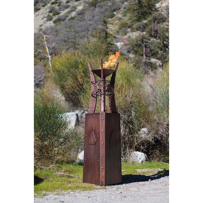 Top Fires Bastille 87-Inch Copper Fire Tower - Match Lit (OPT-FTWR3)