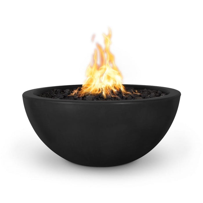 Top Fires Luna Round Concrete Gas Fire Pit - Electronic