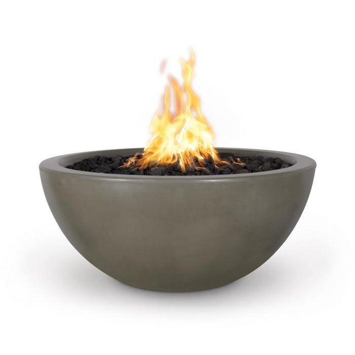 Top Fires Luna Round Concrete Gas Fire Pit - Electronic