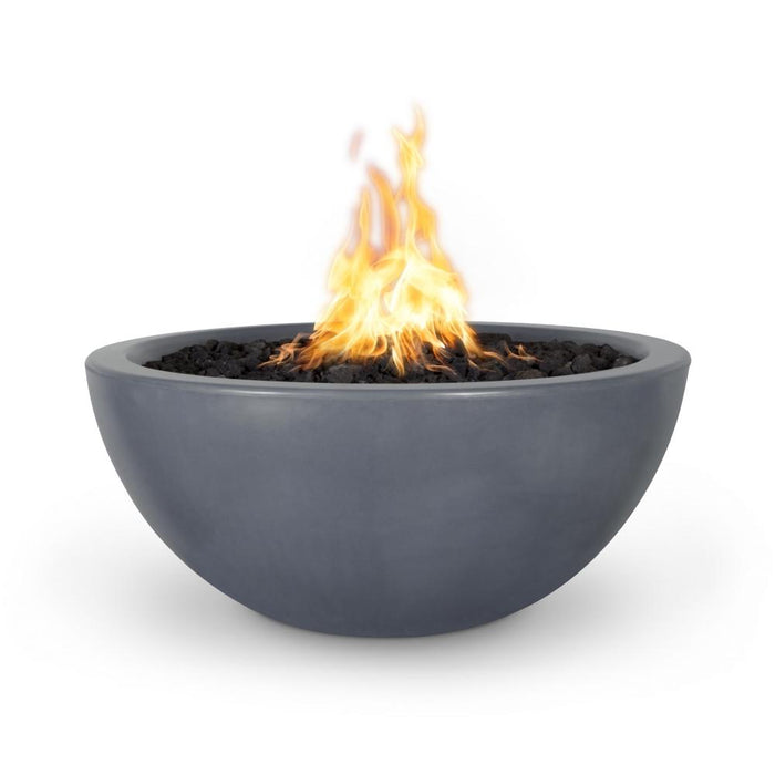 Top Fires Luna Round Concrete Gas Fire Pit - Flame Sense