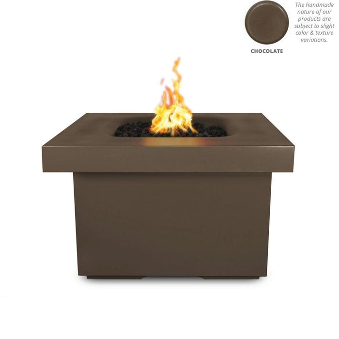 Top Fires Ramona 36-Inch Square GFRC Gas Fire Pit Table - Electronic