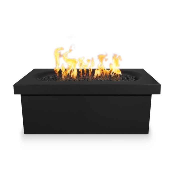 Top Fires Ramona 60-Inch Rectangular GFRC Gas Fire Pit Table - Electronic