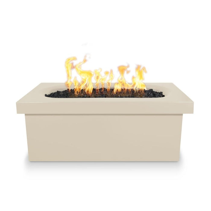 Top Fires Ramona 60-Inch Rectangular GFRC Gas Fire Pit Table - Electronic