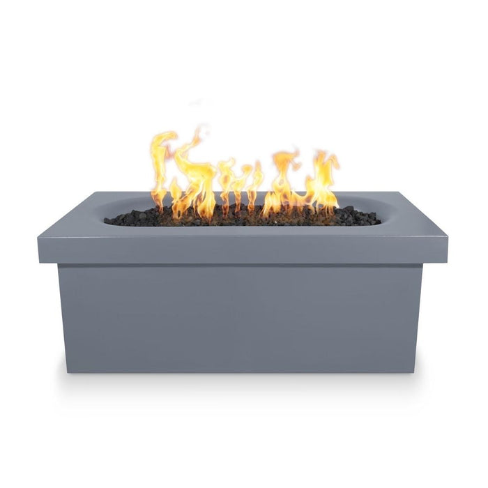 Top Fires Ramona 60-Inch Rectangular GFRC Gas Fire Pit Table - Match Lit