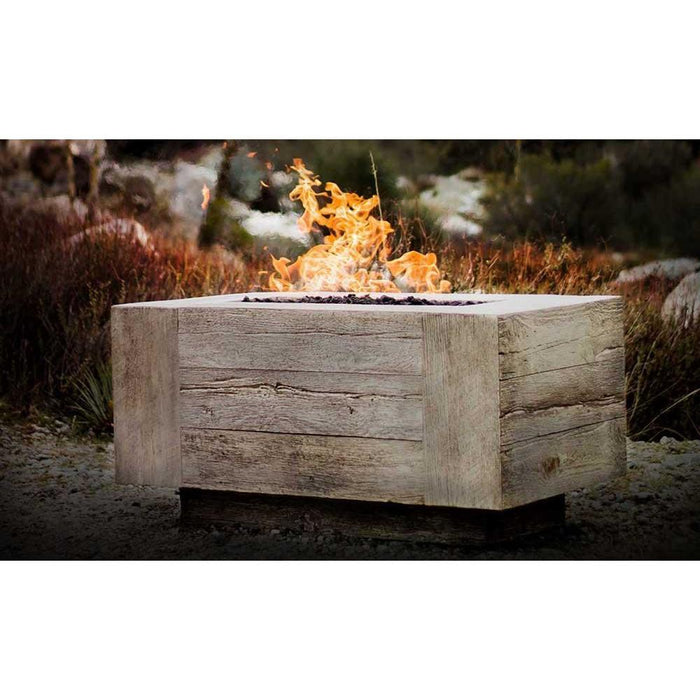 Top Fires Catalina Rectangular GFRC Gas Fire Pit - Electronic