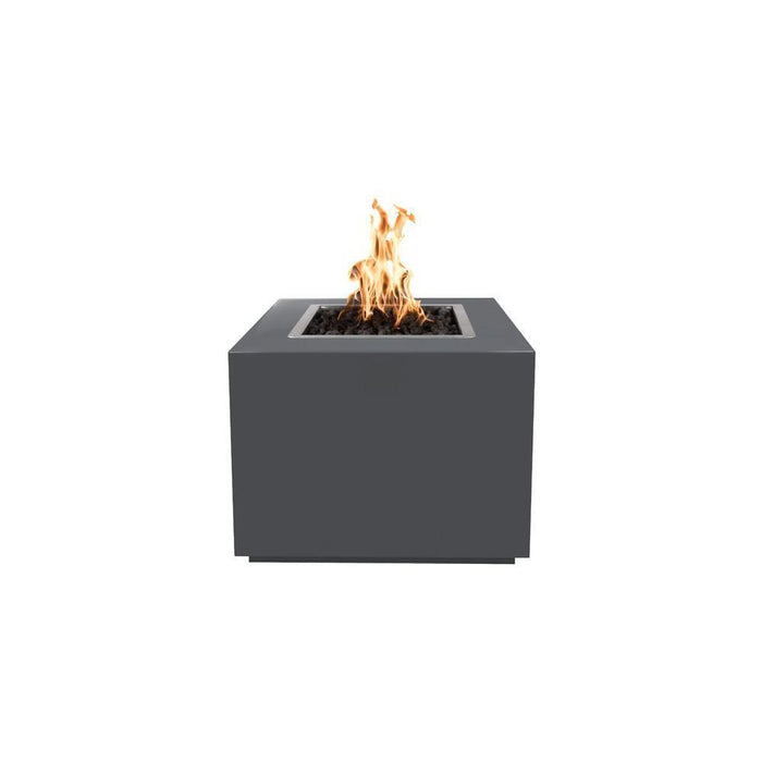 Top Fires Forma Square Powder Coated Steel Gas Fire Pit - Match Lit