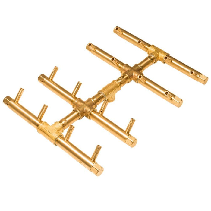 Warming Trends CFBDT160 Double Tree-Style CROSSFIRE 16-Inch Brass Gas Burner