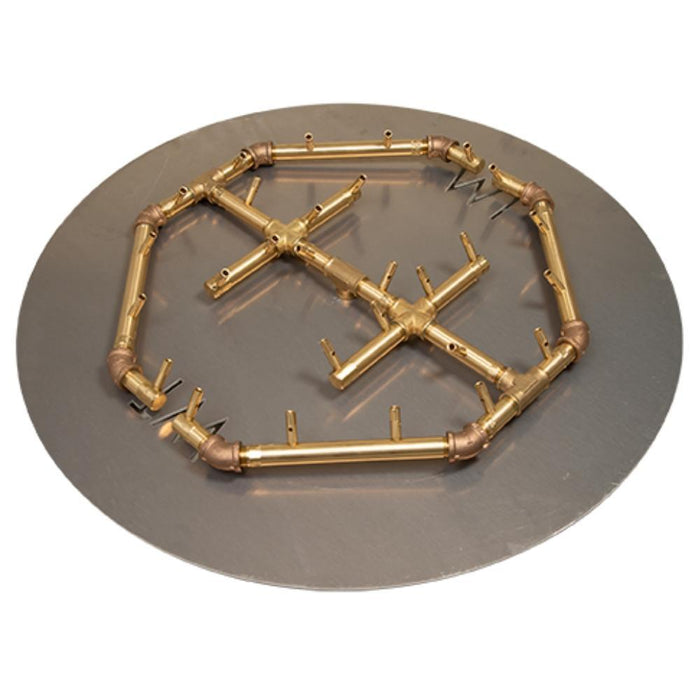 Warming Trends CFBO280 Octagonal CROSSFIRE 23-Inch Brass Gas Burner