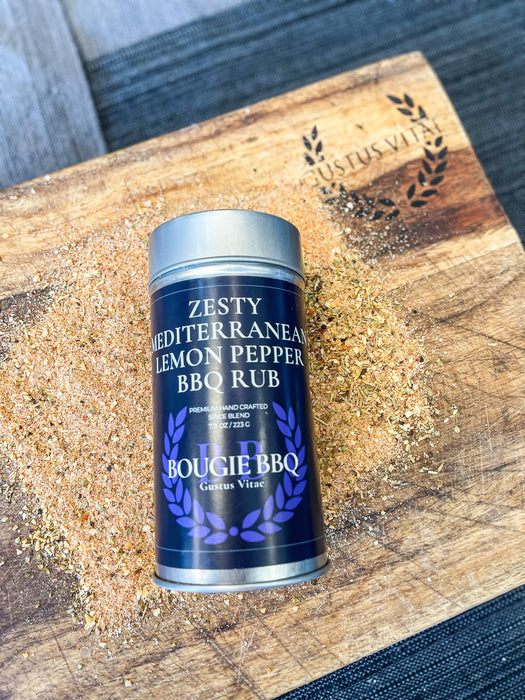 Zesty Mediterranean Lemon Pepper BBQ Rub & Seasoning